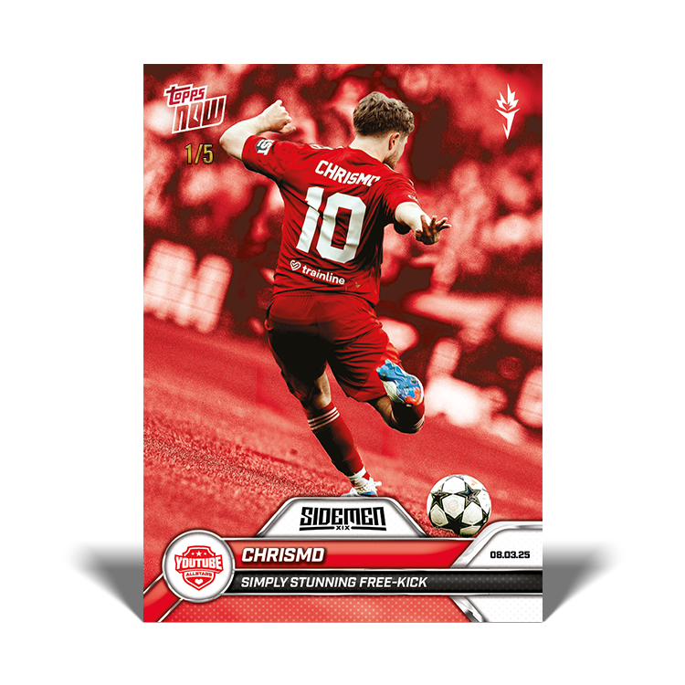 ChrisMD - 2025 Sidemen Charity Match Topps NOW Card 8 - PR: 161 - Image 3