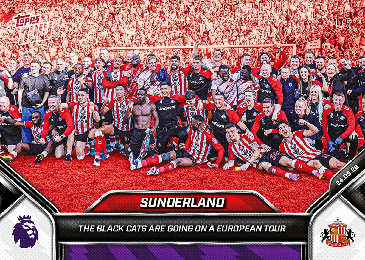 Sunderland - 2025-26 Premier League Topps NOW - Card 205 - PR: 1300 - Image 3