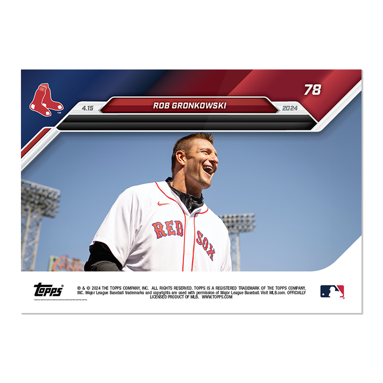 Rob Gronkowski - 2024 MLB TOPPS NOW Card 78 - PR: 2715 - Image 2