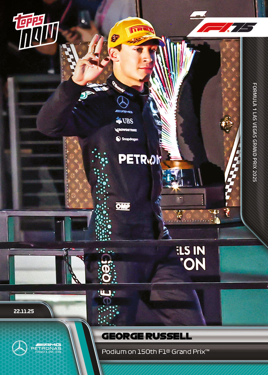 George Russell - 2025 Formula 1 Topps NOW - Card 80 - PR: 1748