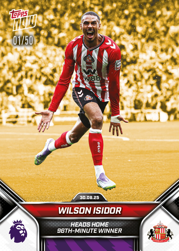 Wilson Isidor - 2025-26 Premier League Topps NOW - Card 13 - PR: 989 - Image 6