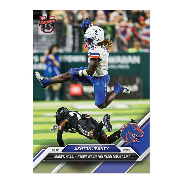 Ashton Jeanty - 2024 Bowman U NOW Football Card 24 - PR: 1874