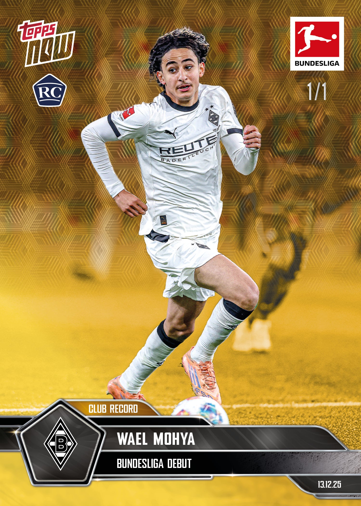 Alternative view of Wael Mohya - 2025-26 Bundesliga Topps NOW - Card 81 - PR: 1512