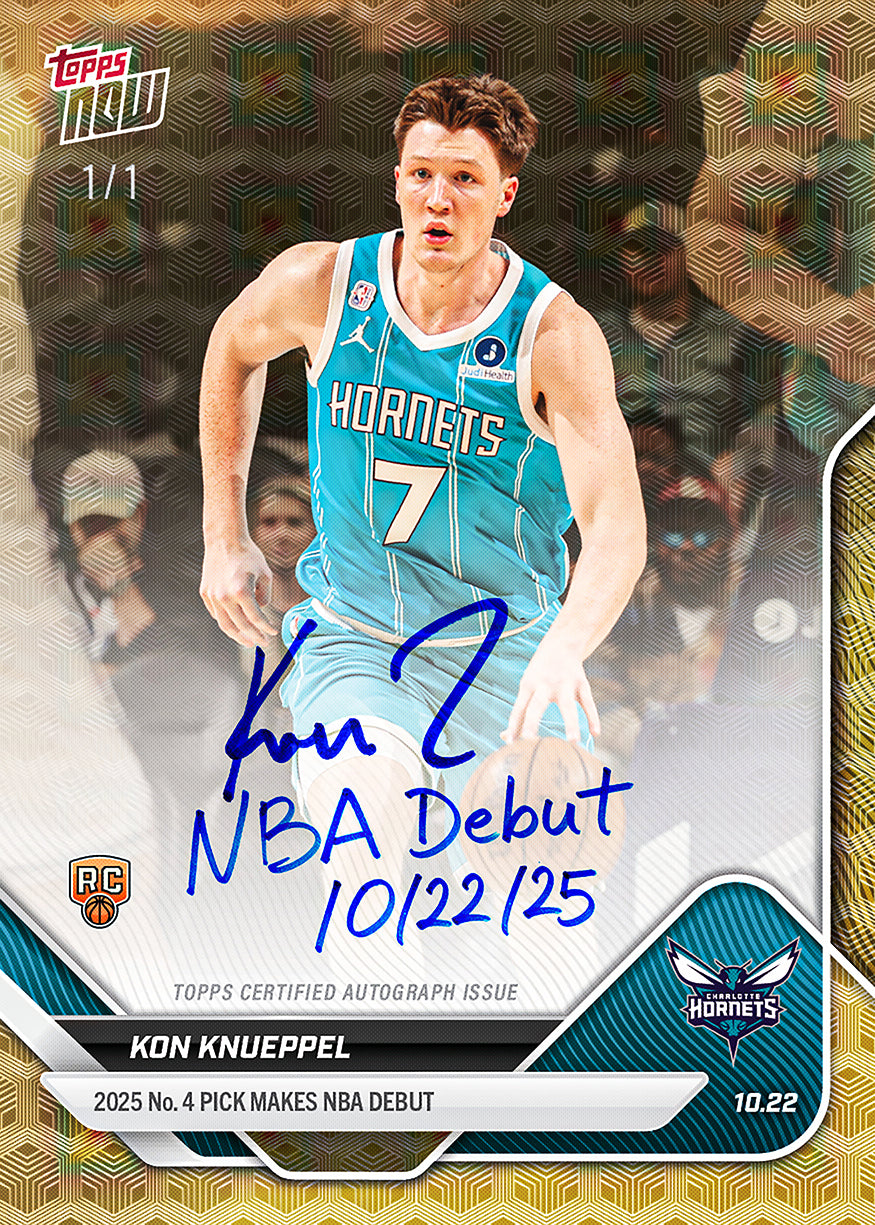 Kon Knueppel - 2025-26 NBA Topps NOW - Card 10 - PR: 2103 - Image 2