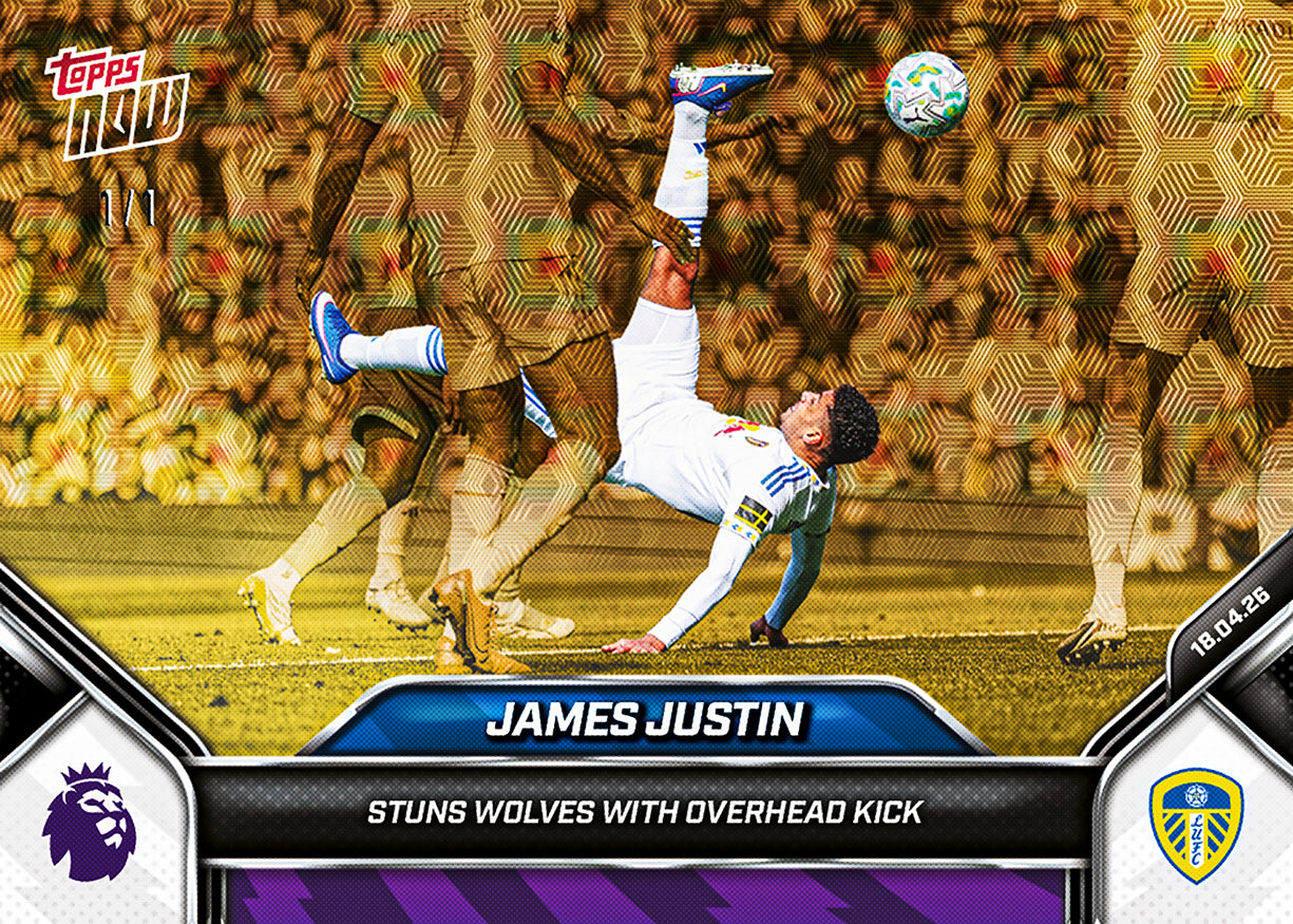 James Justin - 2025-26 Premier League Topps NOW - Card 173 - PR: 244 - Image 2