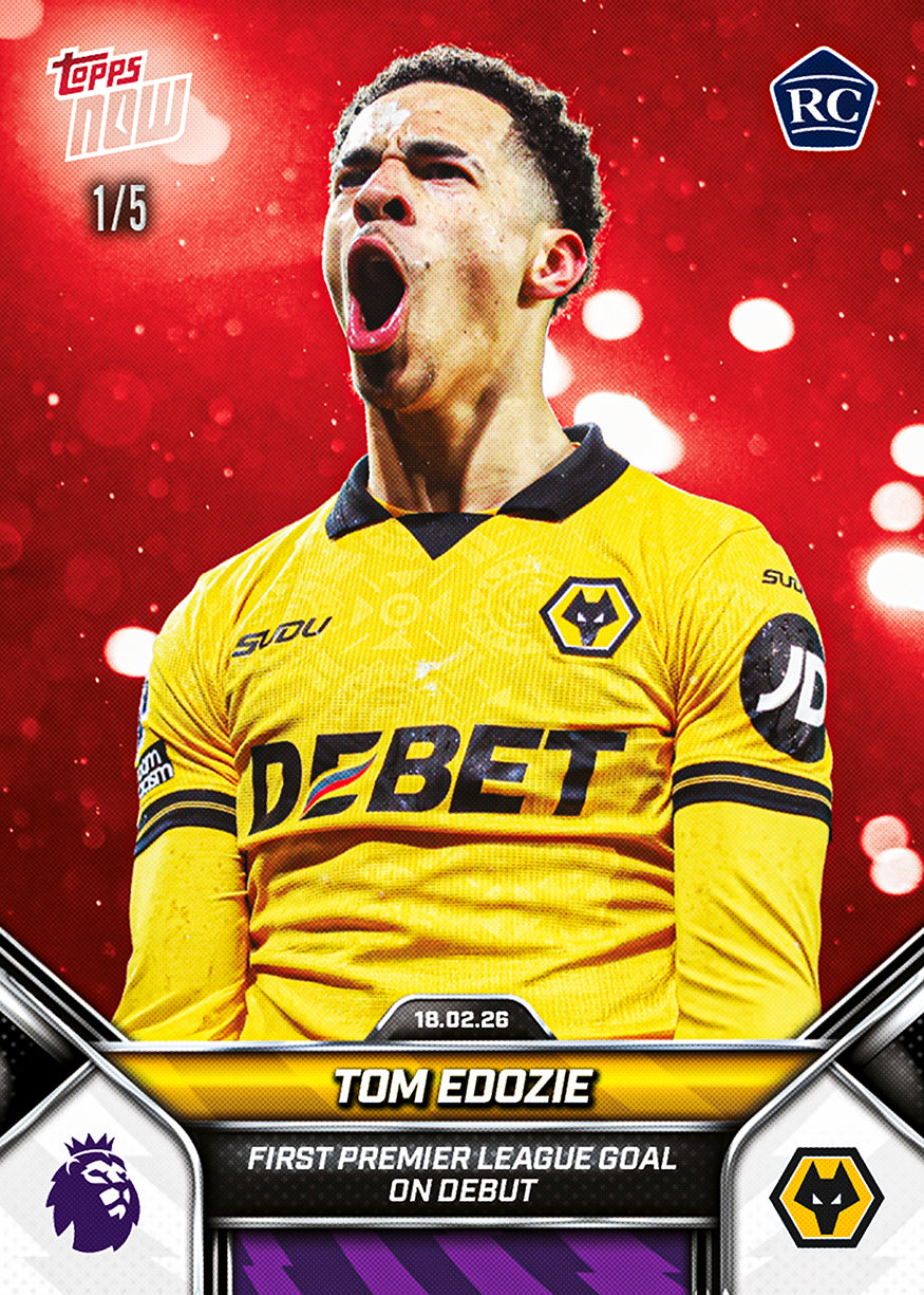 Tom Edozie - 2025-26 Premier League Topps NOW - Card 140 - PR: 946 - Image 3