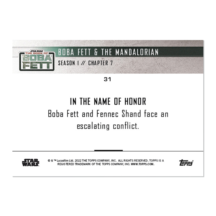 2022 Star Wars TOPPS NOW - 5-Card Pack - Book of Boba Fett Chapter 7 - PR: 1920 - Image 3