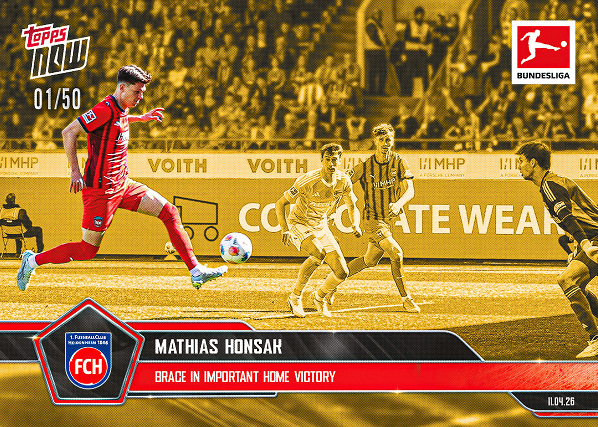 Mathias Honsak - 2025-26 Bundesliga Topps NOW - Card 168 - PR: 40 - Image 6
