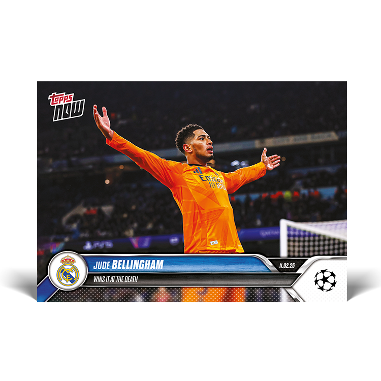 Jude Bellingham - Wins it at the death - 24/25 UCL Topps NOW Card 95 - PR: 1506