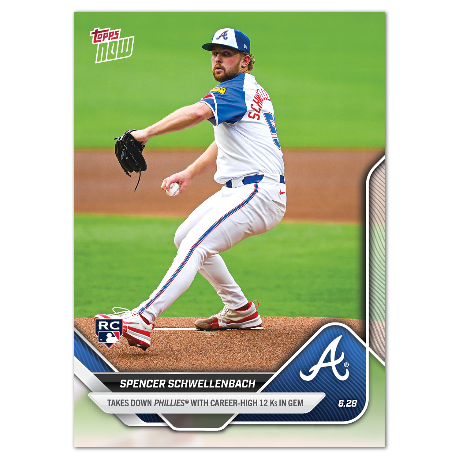 Spencer Schwellenbach - 2025 MLB Topps NOW - Card 360 - PR: 847