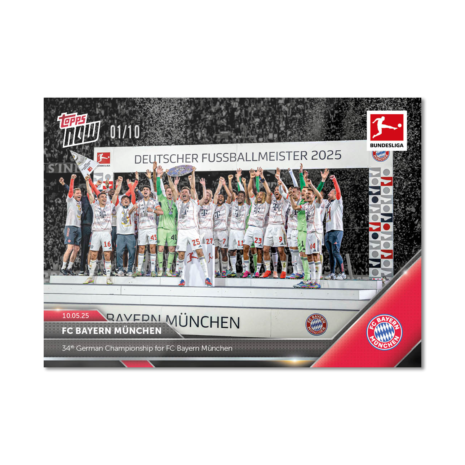 FC Bayern München - 2024-25 Bundesliga Topps NOW - Card 188 - PR: 1002 - Image 4
