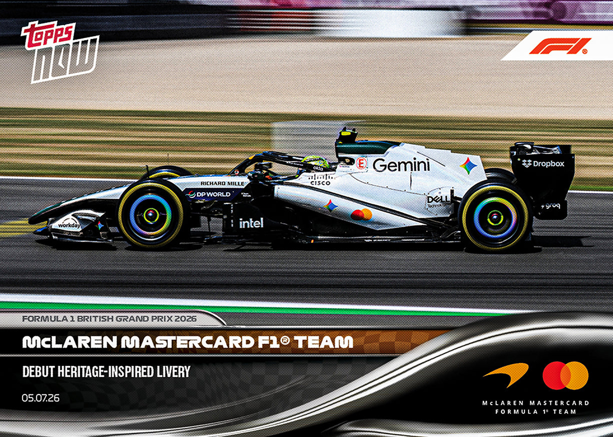 McLaren Mastercard F1 Team - 2026 Formula 1 Topps NOW - Card 47 - PR: 1469
