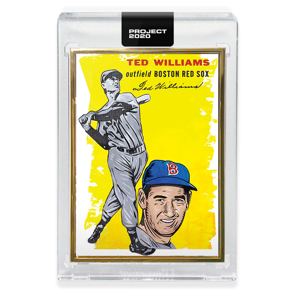 Alternative view of Topps PROJECT 2020 Card 189 - 1954 Ted Williams by Blake Jamieson - Print Run: 4684